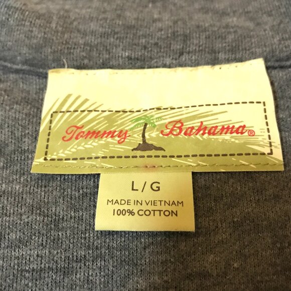 Tommy Bahama Knit 1/4 Zip Long Sleeve Pullover Sweater Shirt Blue Mens Large - Picture 6 of 8